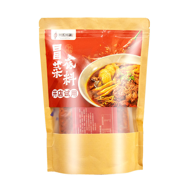 四川冒菜火鍋底料麻辣燙關(guān)東煮調(diào)味料500g餐飲商用試用包裝